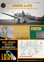 Load image into Gallery viewer, 1ManArmy 1:24 Junkers Ju 87B High-Definition Paint Masks