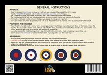 Load image into Gallery viewer, 1ManArmy 1:48 Hawker Hurricane Mk I/II Roundels Set High-Definition Paint Masks