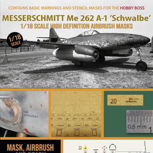 1ManArmy 1:18 Messerschmitt ME 262 High-Definition Paint Masks