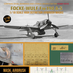1ManArmy 1:18 Focke Wulf FW 190 A-5 High-Definition Paint Masks