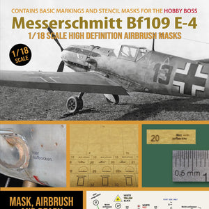1ManArmy 1:18 Messerschmitt Bf 109 E-4 High-Definition Paint Masks