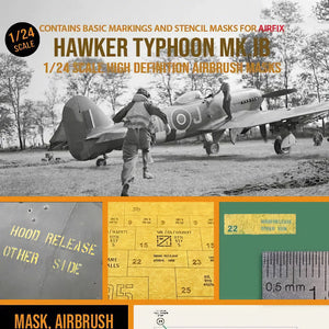 1ManArmy 1:24 Hawker Typhoon Mk.IB High-Definition Paint Masks