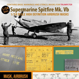 1ManArmy 1:24 Supermarine Spitfire Mk.Vb High-Definition Paint Masks