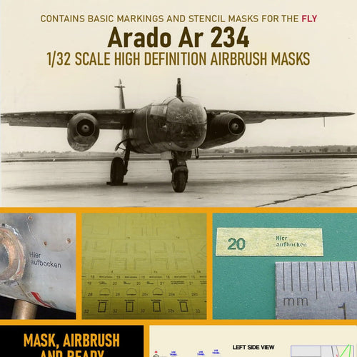 1ManArmy 1:32 Arado Ar 234 High-Definition Paint Masks