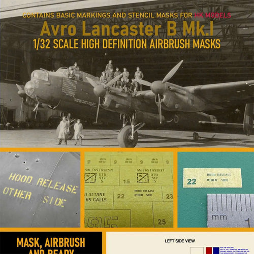 1ManArmy 1:32 Avro Lancaster B Mk.I High-Definition Paint Masks