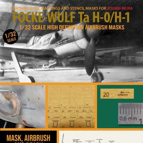 1ManArmy 1:32 Focke-Wulf Ta 152 H0/H1 High-Definition Paint Masks