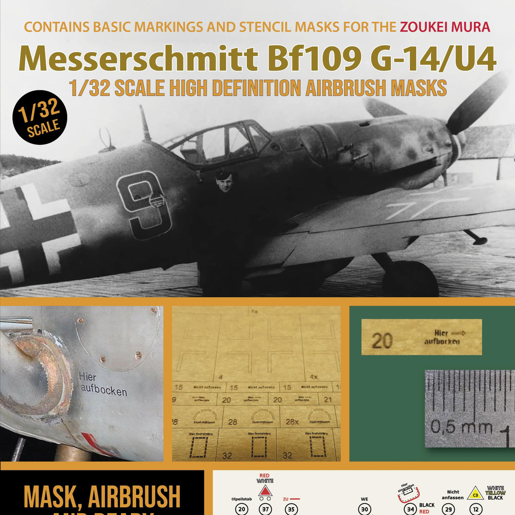 1ManArmy 1:32 Messerschmitt Bf 109 G-14/U4 High-Definition Paint Masks