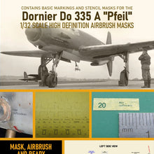 Load image into Gallery viewer, 1ManArmy 1:32 Dornier Do 335 A Pfeil High-Definition Paint Masks