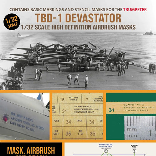 1ManArmy 1:32 Douglas TBD-1 Devastator High-Definition Paint Masks