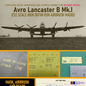 1ManArmy 1:32 Border Model Avro Lancaster B Mk.I High-Definition Paint Masks