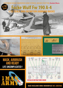 1ManArmy 1:32 Focke-Wulf Fw 190 A-4 High-Definition Paint Masks