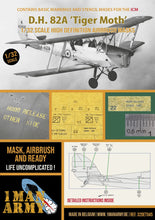 Load image into Gallery viewer, 1ManArmy 1:32 De Havilland DH. 82 Tiger Moth High-Definition Paint Masks
