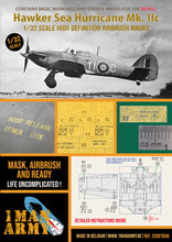 Load image into Gallery viewer, 1ManArmy 1:32 Hawker Sea Hurricane Mk IIc High-Definition Paint Masks
