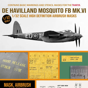 1ManArmy 1:32 De Havilland Mosquito FB Mk.VI High-Definition Paint Masks