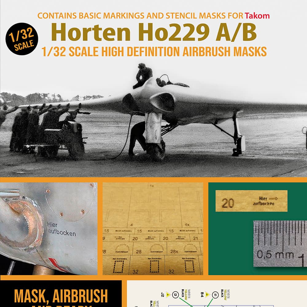 1ManArmy 1:32 Horton HO 229 A/B High-Definition Paint Masks