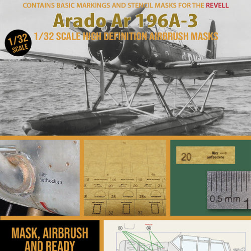 1ManArmy 1:32 Arado Ar 196A-3 High-Definition Paint Masks