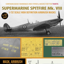 Load image into Gallery viewer, 1ManArmy 1:32 Supermarine Spitfire Mk.VIII High-Definition Paint Masks