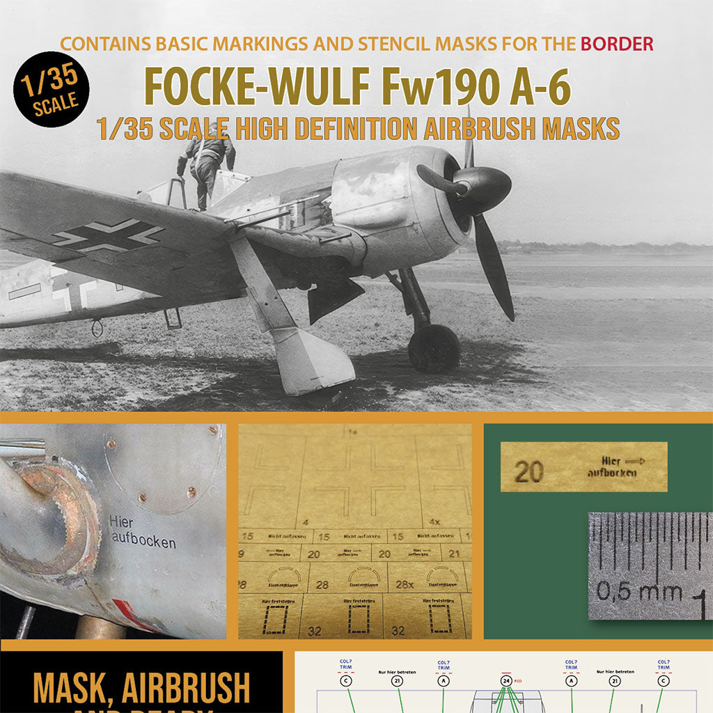 1ManArmy 1:35 Focke-Wulf FW 190 A-6 High-Definition Paint Masks