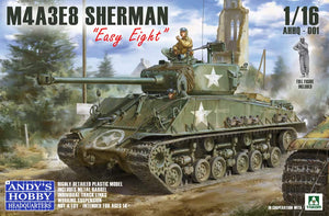 1/16 Andy's Hobby Headquarters Sherman M4A3E8 Display Case