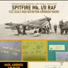 Load image into Gallery viewer, 1ManArmy 1:32 Supermarine Spitfire MKI/II 1941/42 High-Definition Paint Masks