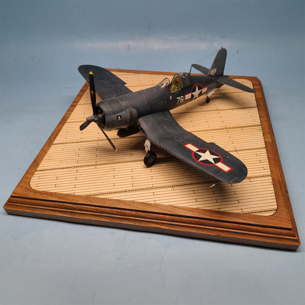 US Navy WWII Wooden Carrier Deck Display Base with Holder – Bases