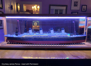 1/200 RMS Titanic Ship Display Case