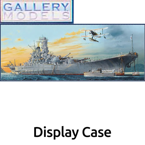 1:200 Battleship Yamato model display case.
